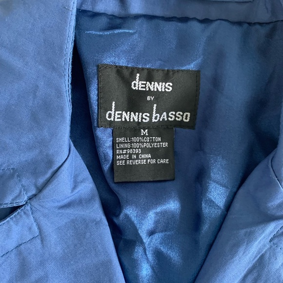 Dennis Basso Double Breasted Blue Pea Coat - Medium - Picture 5 of 8